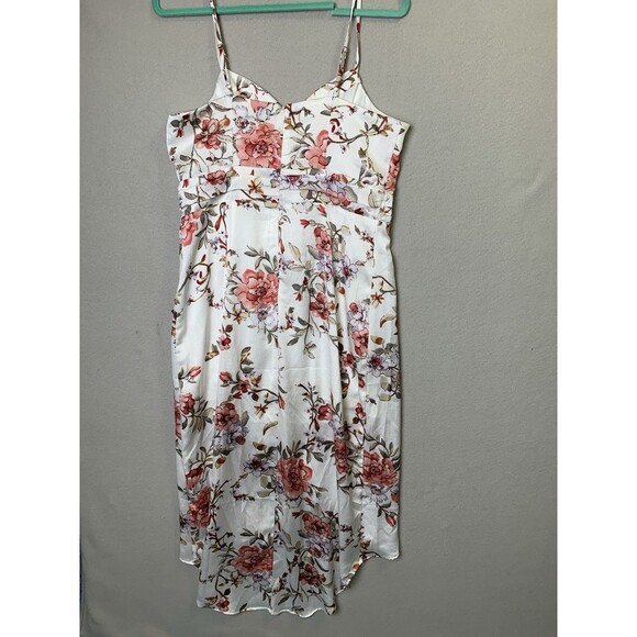 Lulus Dress Womans XL Ivory My Favorite Day Tulip Midi Floral Fall Wedding Guest - Picture 2 of 9